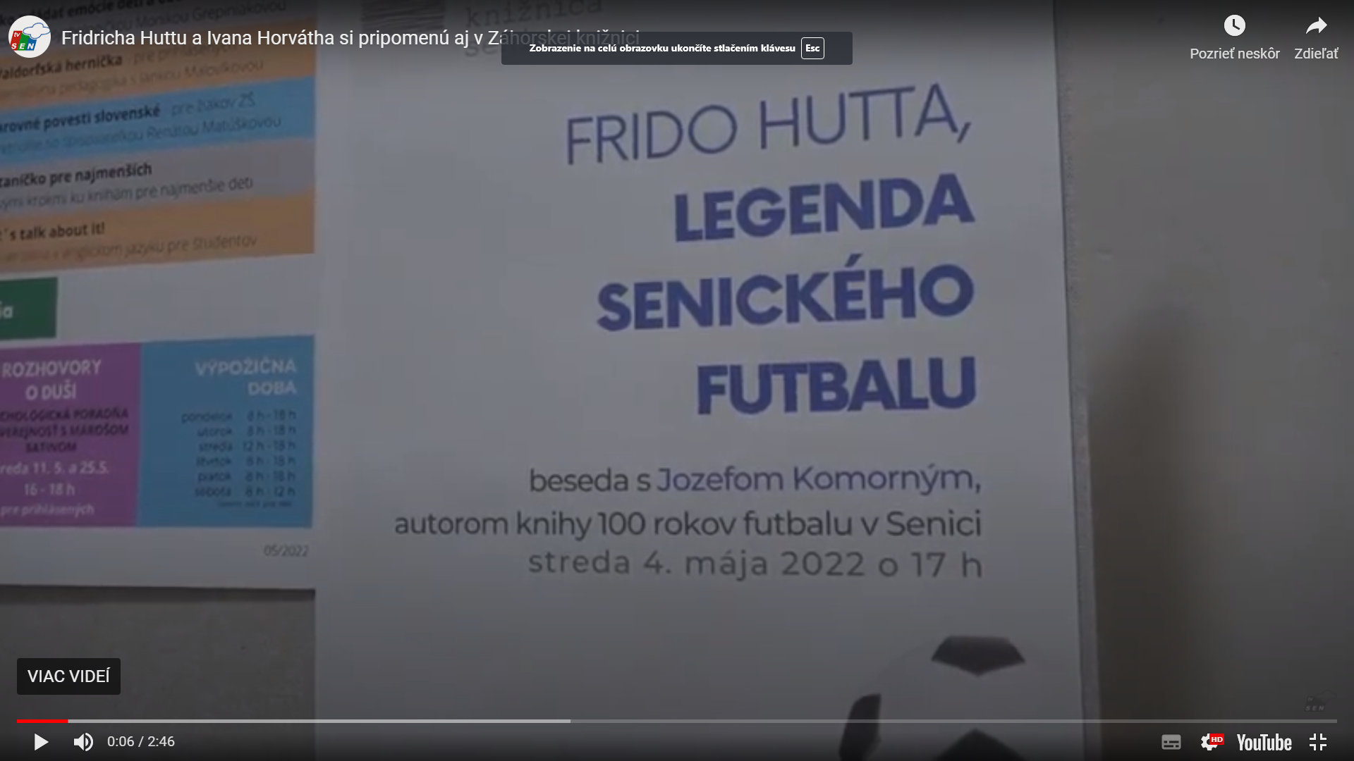 Fridricha Huttu a Ivana Horvátha si pripomenú aj v Záhorskej knižnici